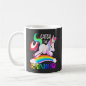 Mug Conception de licorne arc-en-ciel Catch (Gauche)