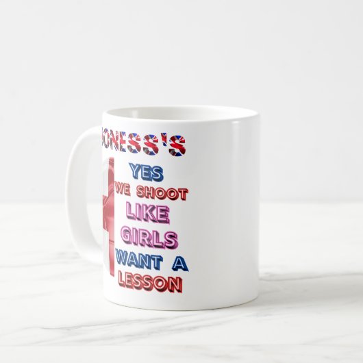 Mug Conception de Lioness Soutien à l'équipe (Devant gauche)