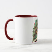 Mug Conception de livre de Noël festive (Gauche)