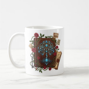 Mug Conception de livre de sorts Fantasy Tree of Life
