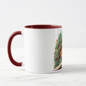 Mug Conception de livres de Noël festive (Gauche)