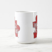 Mug Conception de logo de passe-temps de puzzle addict (Centre)