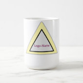 Mug Conception de logo triangle minimal (Centre)