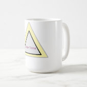 Mug Conception de logo triangle minimal (Devant droit)