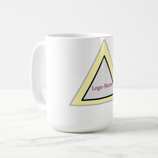 Mug Conception de logo triangle minimal (Devant gauche)