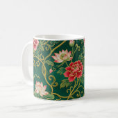 Mug Conception de lotus chinois (Devant gauche)