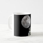 Mug Conception de loup d'hurlement (Devant gauche)