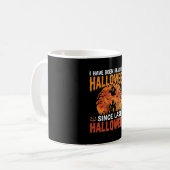 Mug Conception de lune de fantôme de maison hantée drô (Devant gauche)