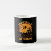 Mug Conception de lune d'Halloween de fantômes et d'om (Centre)