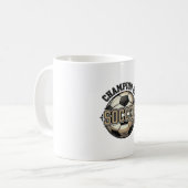 Mug Conception de maillot de champion de balle de foot (Devant gauche)