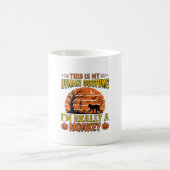 Mug Conception de maillot de costume humain singe drôl (Centre)