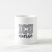 Mug Conception de maillot universitaire floral d'infir (Centre)