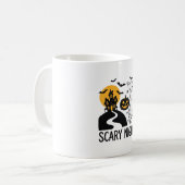 Mug Conception de maison hantée Halloween de nuit effr (Devant gauche)