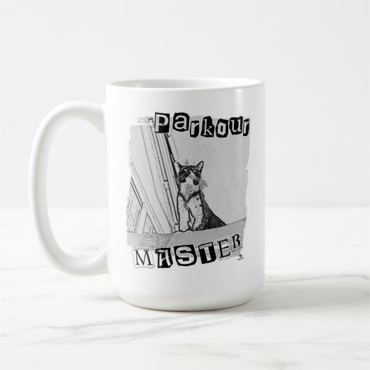 Mug Conception de maître de parkour épique Punk drôle (Gauche)