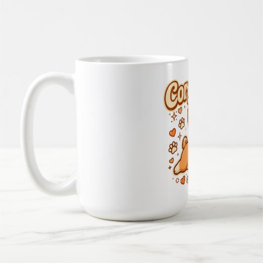 Mug Conception de maman Corgi mignonne Sploot (Gauche)
