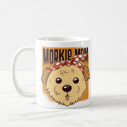 Mug Conception de maman Morkie (Gauche)