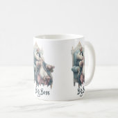 Mug Conception de manchot Big Boss Winter (Devant droit)