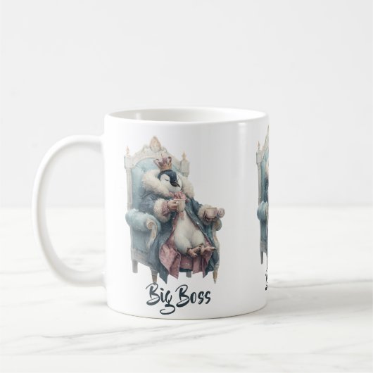 Mug Conception de manchot Big Boss Winter (Gauche)