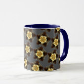 Mug Conception de mandala floral doré de luxe ornement (Devant droit)