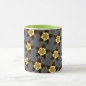 Mug Conception de mandala florale dorée de luxe orneme (Centre)