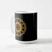 Mug Conception de mandala unique doré-95747 (Devant gauche)