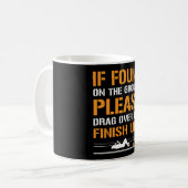 Mug Conception De Marathon Pour Les Coureurs Et Les Jo (Devant gauche)