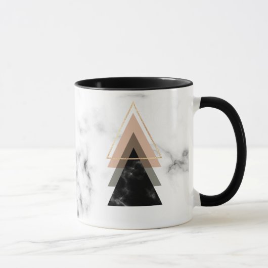 Mug Conception de marbre en pastel d'impression (Droite)