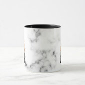 Mug Conception de marbre en pastel d'impression (Centre)