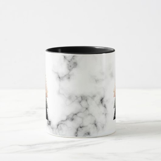 Mug Conception de marbre en pastel d'impression (Centre)