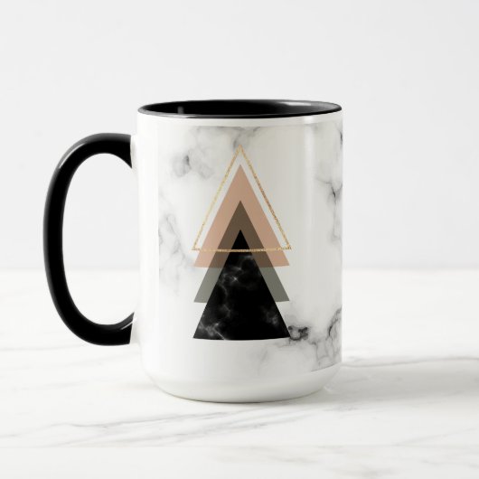 Mug Conception de marbre en pastel d'impression (Gauche)