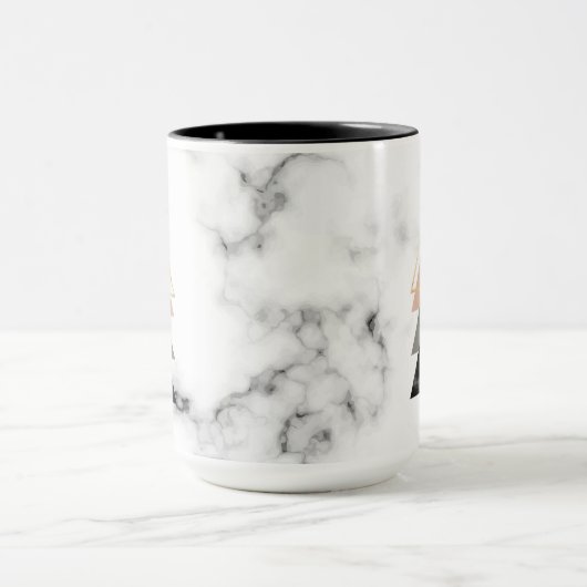 Mug Conception de marbre en pastel d'impression (Centre)