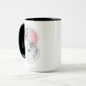 Mug Conception de marbre géométrique de Scandi (Devant gauche)