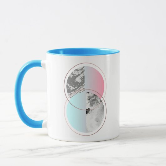 Mug Conception de marbre géométrique de Scandi (Gauche)