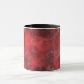Mug Conception de marbre rouge réaliste (Centre)