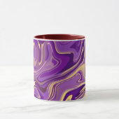Mug Conception de marbre tourbillonnant abstrait en vi (Centre)