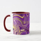 Mug Conception de marbre tourbillonnant abstrait en vi (Gauche)