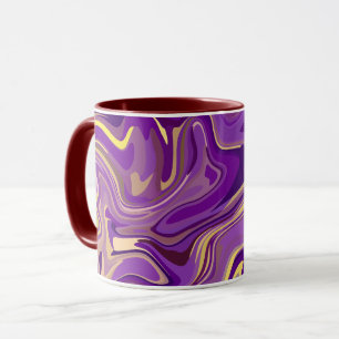 Mug Conception de marbre tourbillonnant abstrait en vi