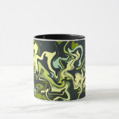 Mug Conception de marbre vert abstrait (Centre)
