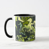 Mug Conception de marbre vert abstrait (Gauche)