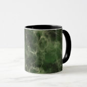 Mug Conception de marbre vert réaliste (Devant droit)