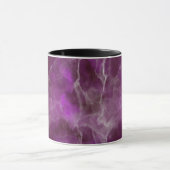 Mug Conception de marbre violet réaliste (Centre)