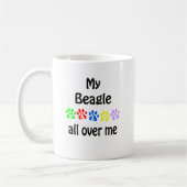 Mug Conception de marches beagles (Gauche)