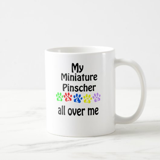 Mug Conception de marches miniatures Pinscher (Droite)