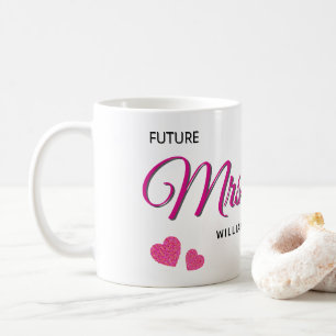 Mug Conception de mariage personnalisée Future Mrs