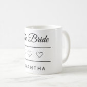 Mug Conception de mariage personnalisée pour la mariée (Devant droit)