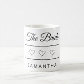 Mug Conception de mariage personnalisée pour la mariée (Centre)