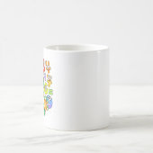 Mug Conception de mathématiques de dinosaure de journé (Centre)