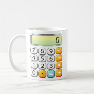 Mug Conception de maths de calculatrice classique de j