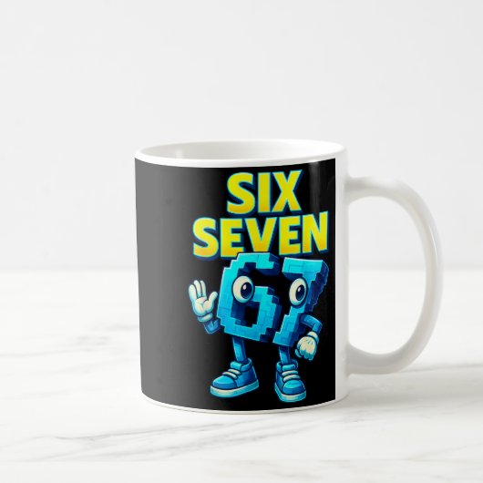 Mug Conception de mème de Noël 67 Drôle Six Sept Mains (Droite)