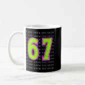 Mug Conception de mème Six Sept 6 7 amusante (Gauche)